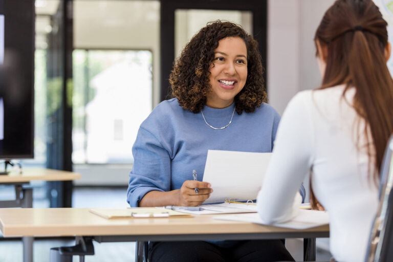 An employer meeting emerging talent